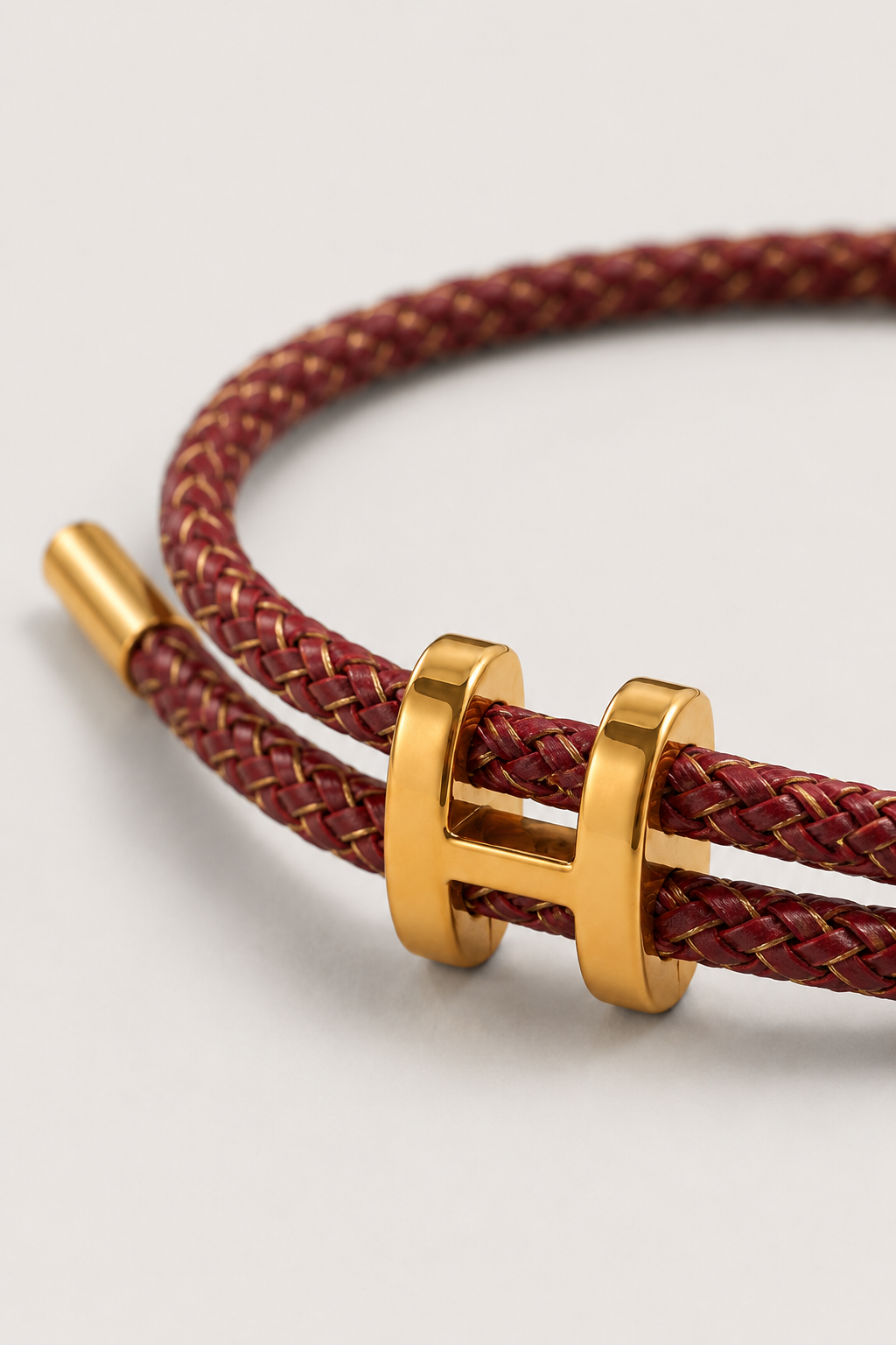 Pulseira Capri Bordeaux/Ouro