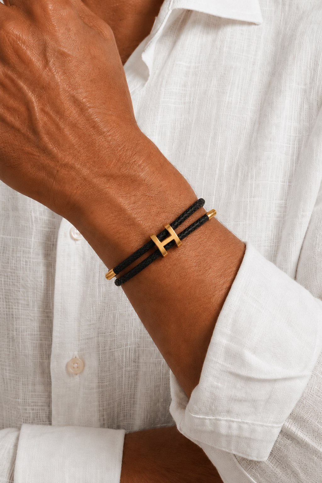 Pulseira Capri Preta/Ouro