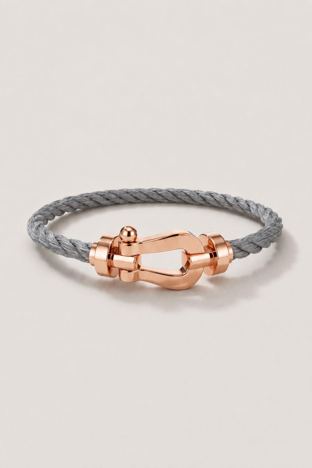 Pulseira Capri Náutica Cinza/Ouro Rosa