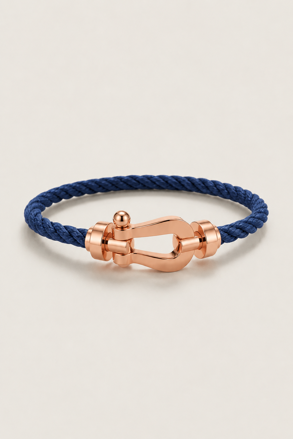 Pulseira Capri Náutica Navy/Ouro Rosa
