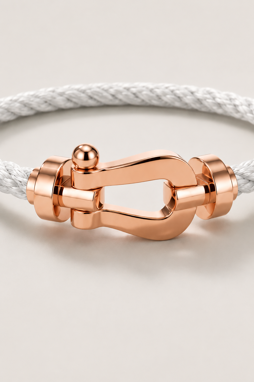 Pulseira Capri Náutica Branca/Ouro Rosa