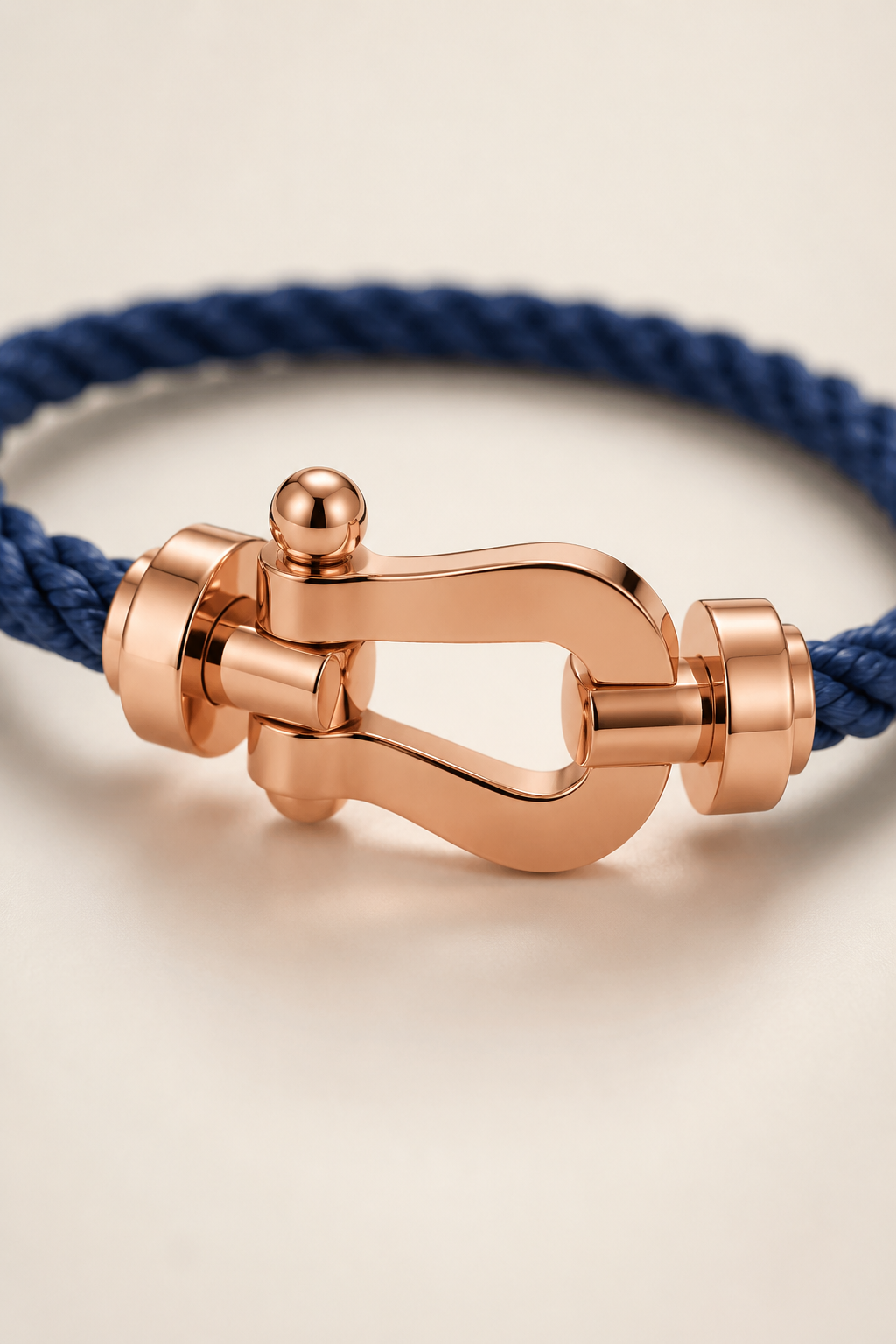 Pulseira Capri Náutica Navy/Ouro Rosa