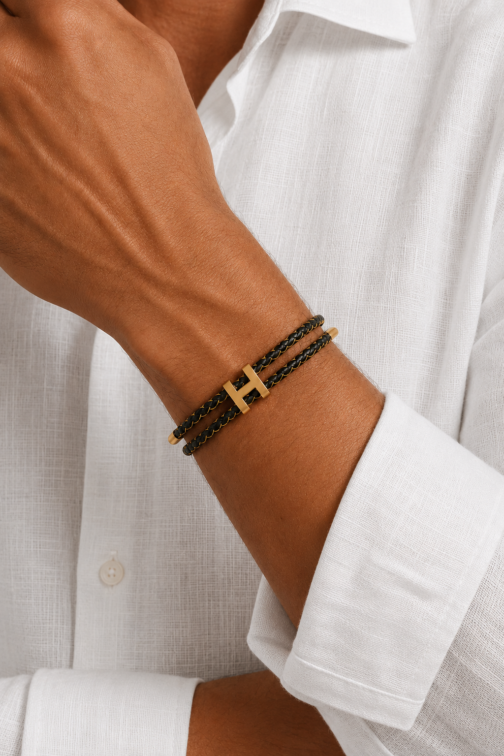 Pulseira Capri Dourada/Preta
