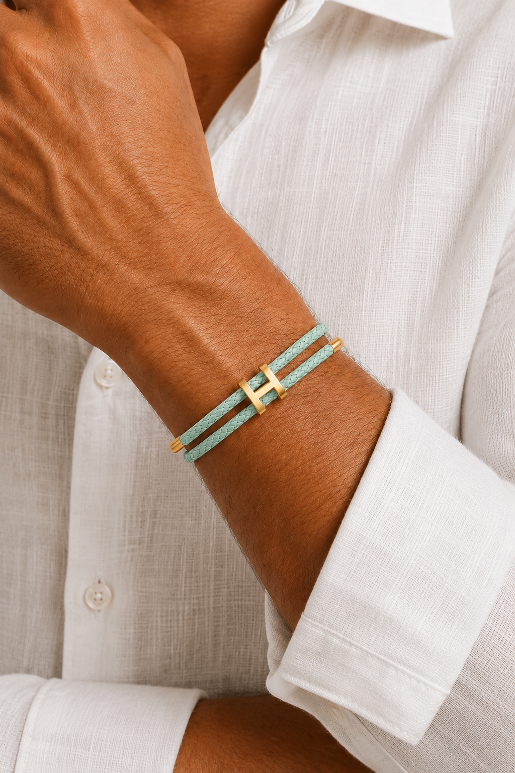 Pulseira Capri Menta/Ouro