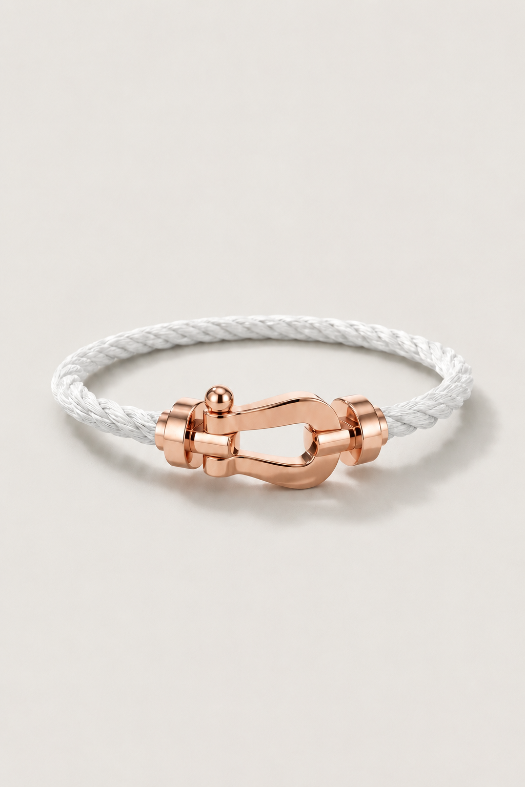 Pulseira Capri Náutica Branca/Ouro Rosa